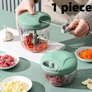 Manual Meat Chopper, 1 Count Multifunctional Vegetable Chopper, Manual Food Masher, Household Kitchen Gadgets for Home Use, Veggie Chopper