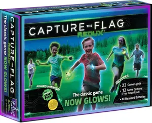 Redux: The Original Glow in The Dark Capture The Flag Game | Ages 8+ | Outdoor Games for Kids and Teens | Glow in the Dark Games | Sports Gifts for Boys | Alternative to Laser Tag Guns & Flag Football