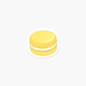 Macaron Lemon Sticker
