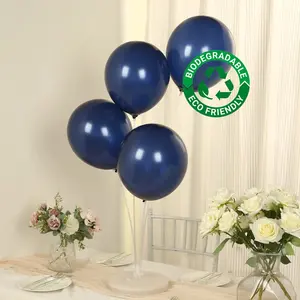 50 Pack Navy Blue Biodegradable Balloons, Eco-friendly Thickened Extra Strong Latex Helium Party Balloons - 12"