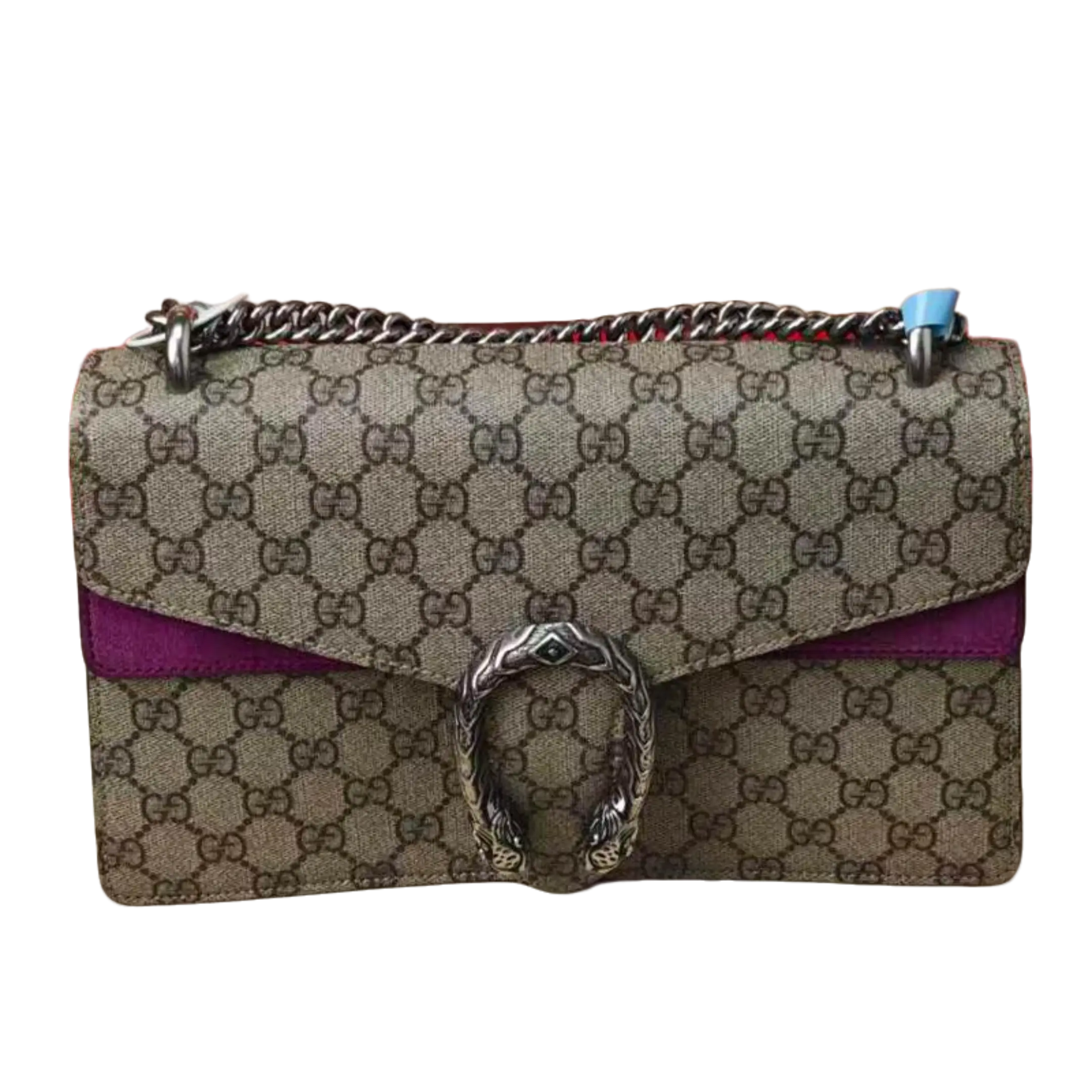 Pre-owned GUCCI Dionysus Medium Dragon Fruit Purple Shoulder & Crossbody Bag