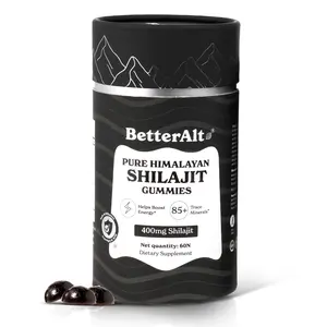 BetterAlt Pure Shilajit Resin Gummies | Himalayan Superfood | Lab-Tested for Purity | Helps Improve Strength & Stamina | 60N | Dietary Supplement BetterAlt Pure Shilajit Resin Gummies | Himalayan Superfood | Lab-Tested for Purity | Helps Improve Strength & Stamina | 60N | Dietary Supplement