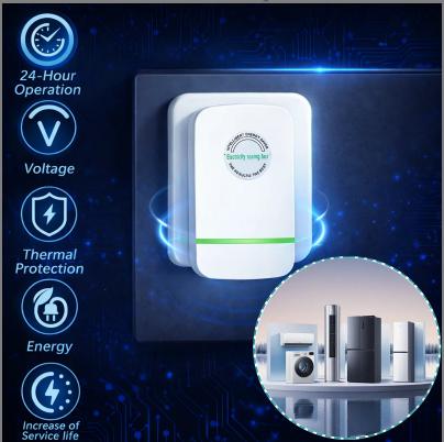 Plug-In Power Box with US Plug 2026 Updated Design, Compatible with 90–250V Input Range
