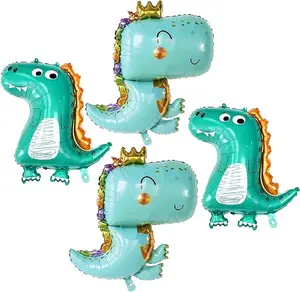 Large Baby Dinosaur Balloon - 35 Inch, Pack of 4 | Dinosaur Birthday Party Supplies | Dino Balloons, Baby Dinosaur Party Decorations | Girl Dinosaur Balloons, Dinosaur Baby Shower Decorations