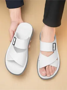 Men's Two-Way Wear Slide Sandals, Adjustable Buckle Open-Toe Outdoor Slippers, Non-Slip Casual Slides for Daily Wear, Casual Lifestyle Footwear