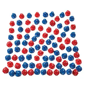 1 1/2" Bulk 120 Pc. Mini Patriotic Red, White & Blue Vinyl Rubber Duck Assortment