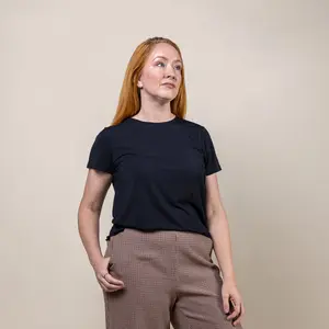 Short Sleeve Tencel T-shirt Black