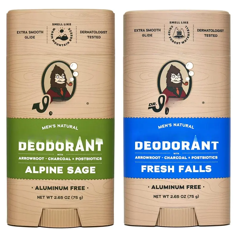 Deodorant for Men - Odor-ing  Free - Alpine Sage & Fresh Falls (2.65 oz, 2-Pack)