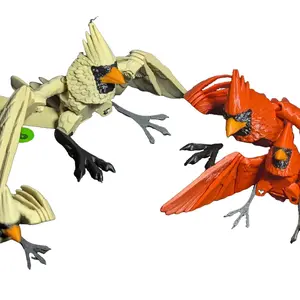 Articulated Cardinal Bird 3D Printed PLA Sculpt with Poseable Wings Custom Perch Ideal for Bird Lovers Nature Fans Collectors