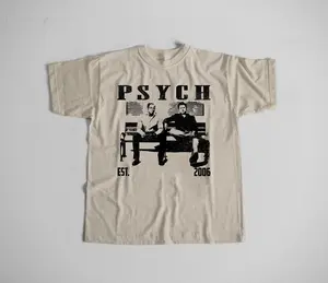 Psych T-Shirt, Psych Tv Series T-Shirt, Retro Film T-Shirt, Vintage T-Shirt, Retro T-Shirt, Classic T-Shirt, Gifts for him, Christmas Gifts