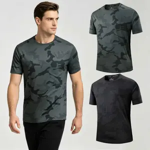 Men's Short-Sleeve Gym Workout Wear - Cool-Dry Performance Athletic Training Shirt for Running (1/2 Pack)