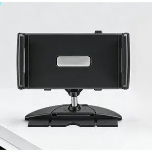 Tablet Holder,Slot Tablet Holder for Car, Universal 2 in 1 Mount Compatible with iPad 11 inch iPhone Galaxy Z Fold, 360° Adjustable Rotation, Road Trip Essential