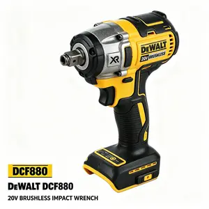 DEWALT DCF880 20V Cordless Impact Wrench Built With All Metal Gear Structure For Extended Service Life Durable Handheld Power Tool Suitable For Auto Repair Vehicle Tire Replacement And Professional Mechanic Work high torque