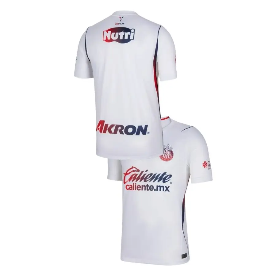 White Chivas Soccer Shirt 26-27, Quick-Dry Short Sleeve Soccer Jersey, Breathable Game Day Sports Top, Gift Ideas