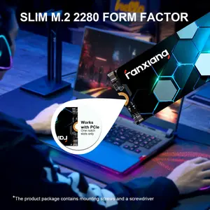 New fanxiang S500 Pro 1TB NVMe SSD M.2 PCIe Gen3x4 2280 Internal Solid State Drive  SLC Cache 3D NAND TLC  Up to 3500MB/s  Compatible with Laptop and PC Desktops (Black) computer case