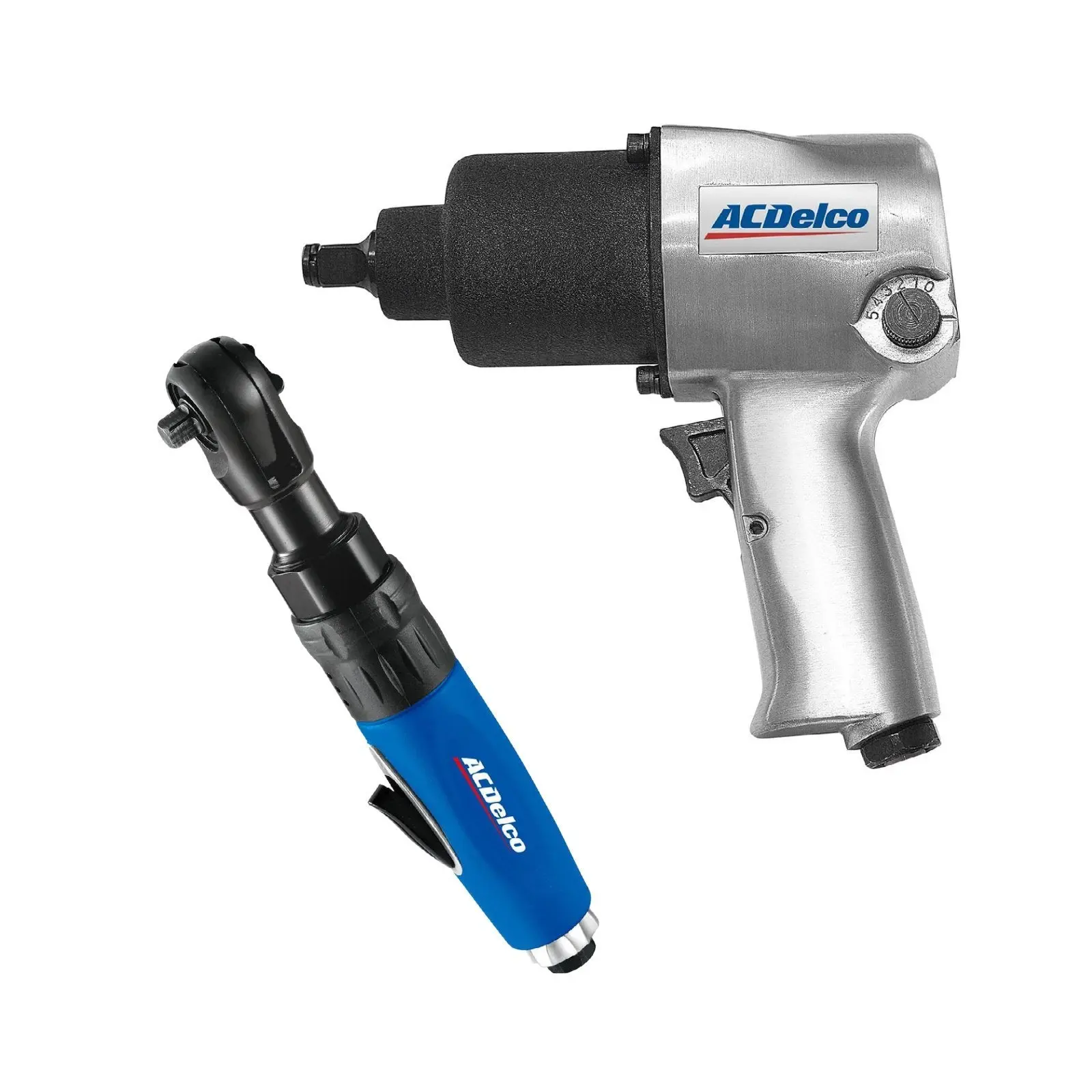 ACDelco ANI405A-NK1 Pneumatic 1/2" Impact Wrench & 3/8" Ratchet Wrench Combo Tool Kit