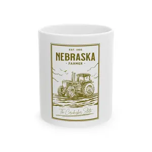 Nebraska Farmer: Ceramic Mug, (11oz, 15oz)