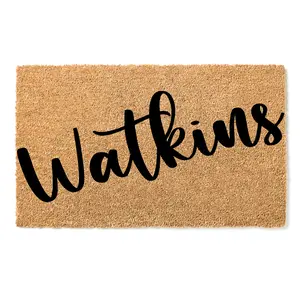 Extra Large Personalized Doormat , Custom Last Name Welcome Mat , Family Entry Mat , Large Script Name Doormat , Personalized Family Door Mat , Double Welcome Mat , Custom Last Name Doormat , Extra Large Family Welcome Mat , Personalized Entry Mat