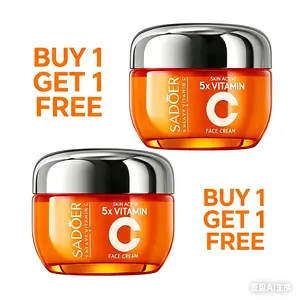 Buy 1 Get 1  Free Face Cream with 5X Vitamin C, Hydrating& Repairing Face Cream For Lines, Wrinkles Moisturizer Moisture