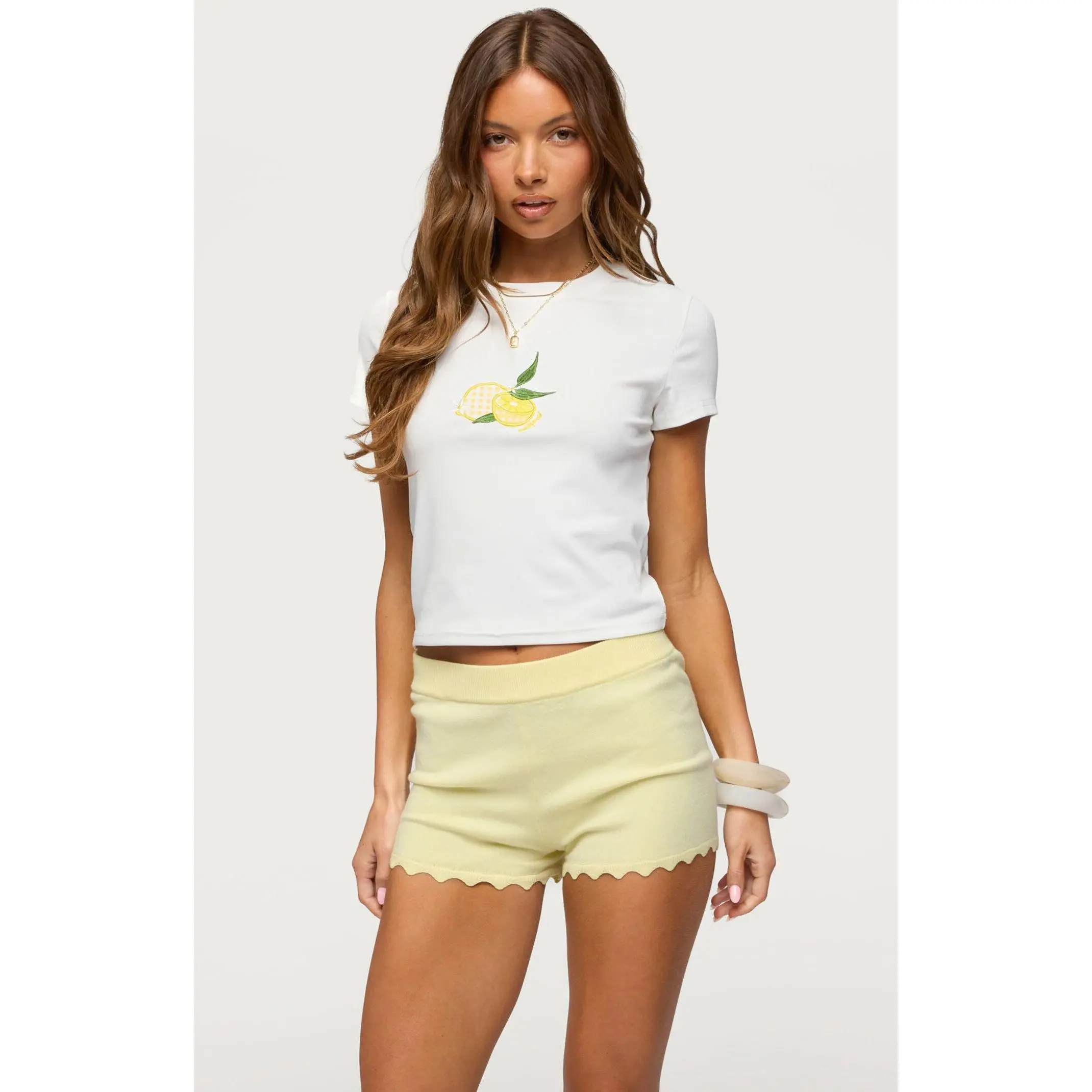 Edikted Women's Lemon Patch T-Shirt