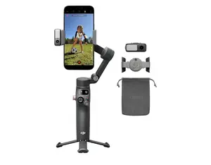 DJI Osmo Mobile 8 Advanced Tracking Combo Gimbal Stabilizer for Phone, AI Native Tracking with Audio & Lighting, 360° Pan Rotation, Built-in Extension Rod & Tripod, 10h Battery, Extension Rod