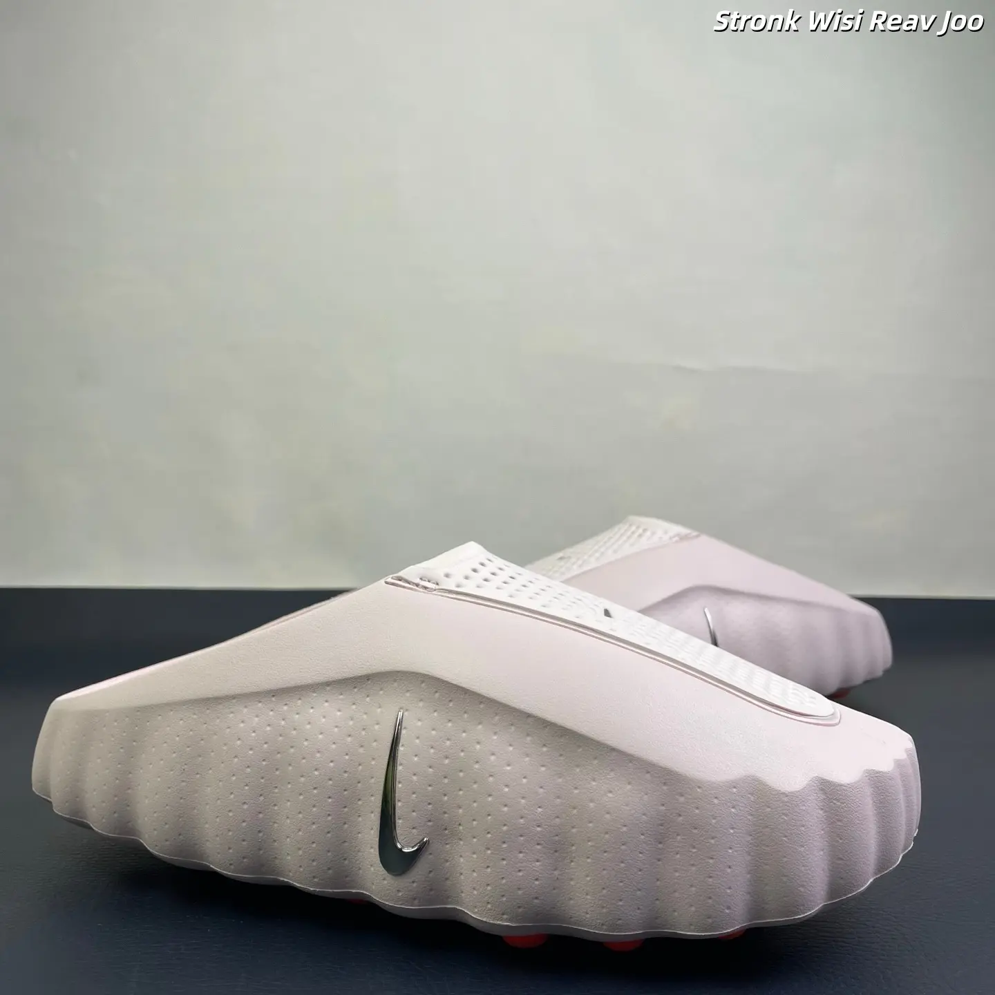 Brand New Sealed Original Box Unisex Nude Light Pink EVA Slide Sandals Orange Dot Massage Non Slip Quick Dry Breathable Mesh Indoor Bathroom Beach Gym Casual Slip On Trainers