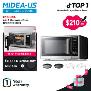 TOSHIBA 7-in-1 Countertop Microwave Oven, 1.0 cuft. Air Fryer Combo with Inverter Convection, Humidity Sensor, Even Defrost, 27 Auto Menu & 47 Recipes Kitchen Appliances, New Arrivals