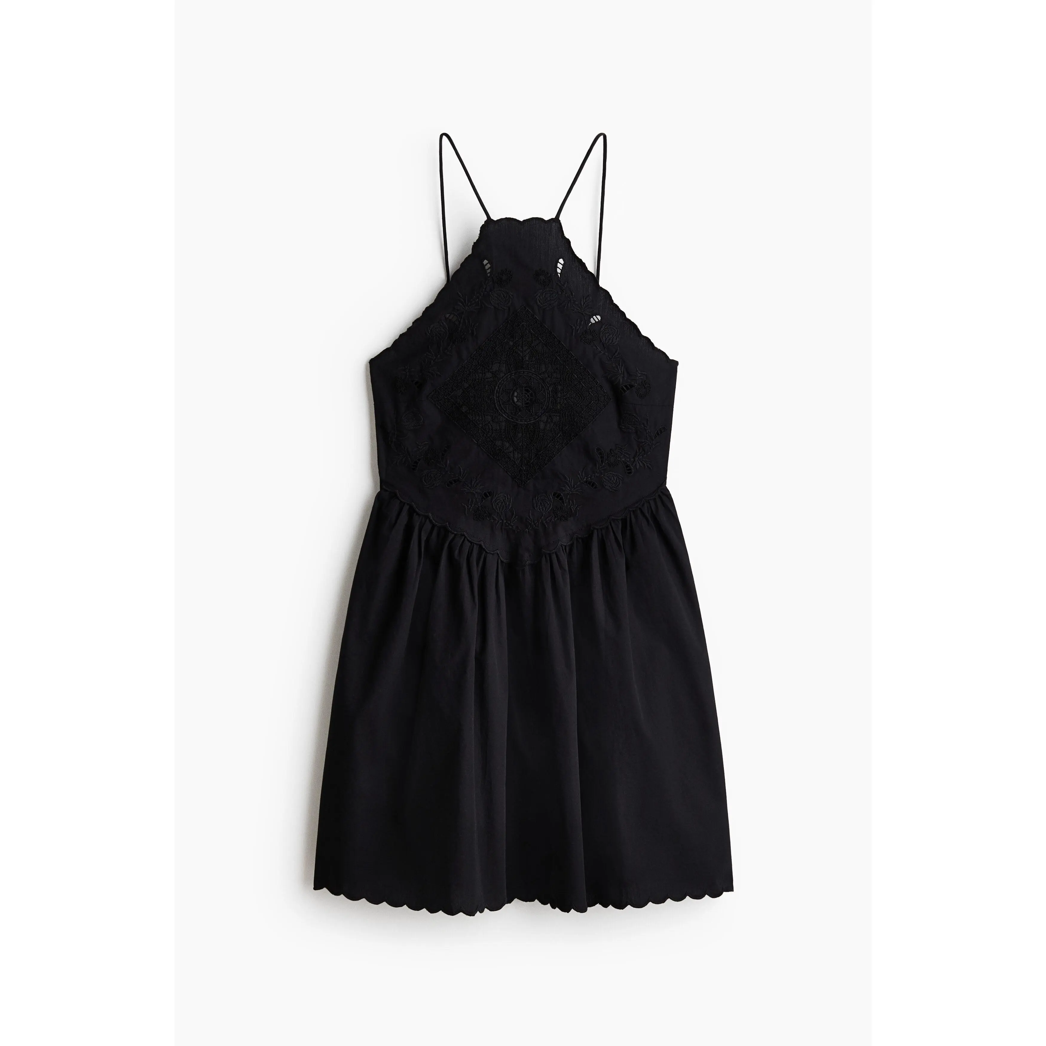 H&M Broderie anglaise flared-skirt dress