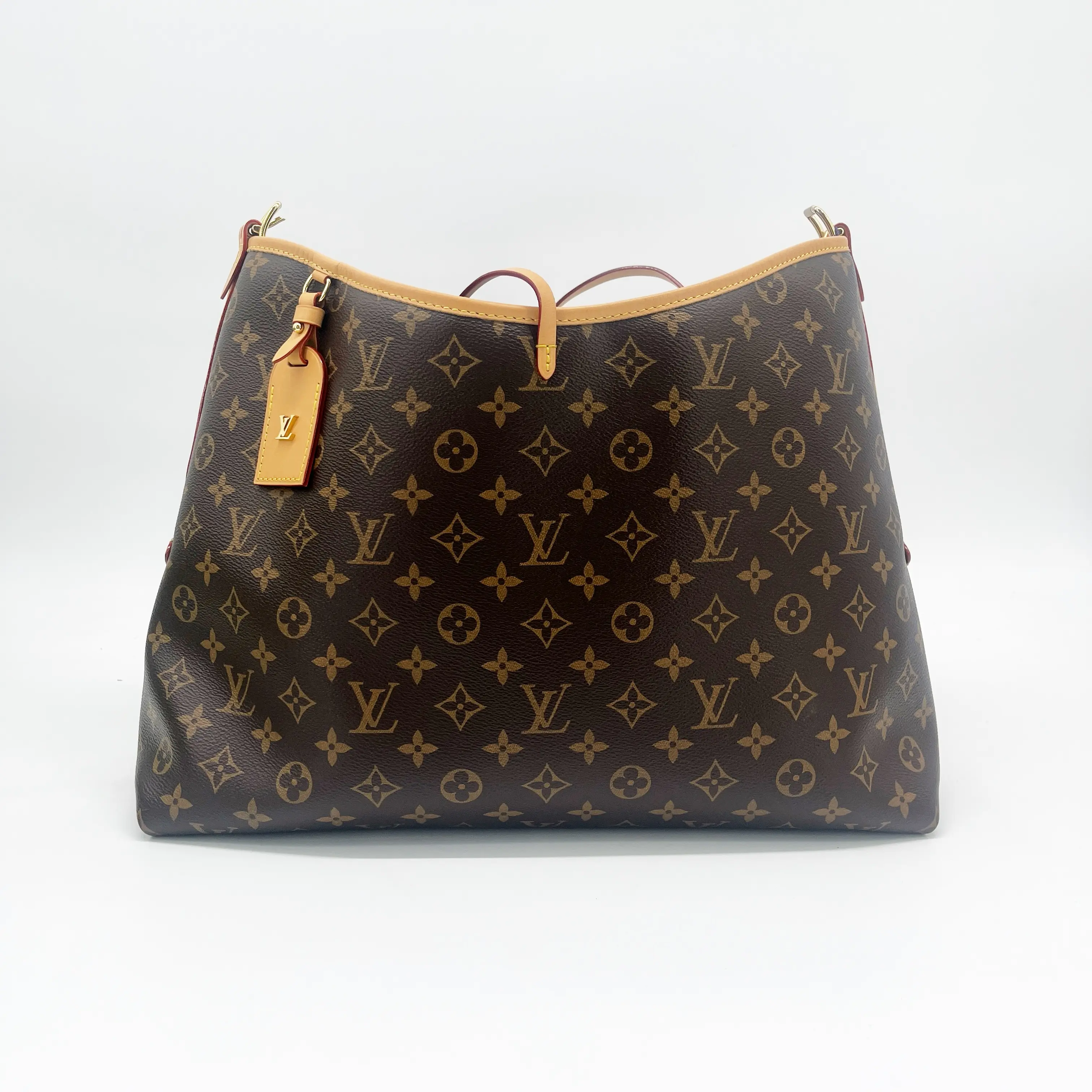 Pre-owned Louis Vuitton Monogram Shoulder Bags Carryall MM Brown Cowhide Shoulder Bag