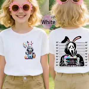100% pure cotton Cute And Quirky Women's T-Shirt Easter Bunny Grim Reaper Design Spring Summer Wear Perfect Gift For Friends And Family