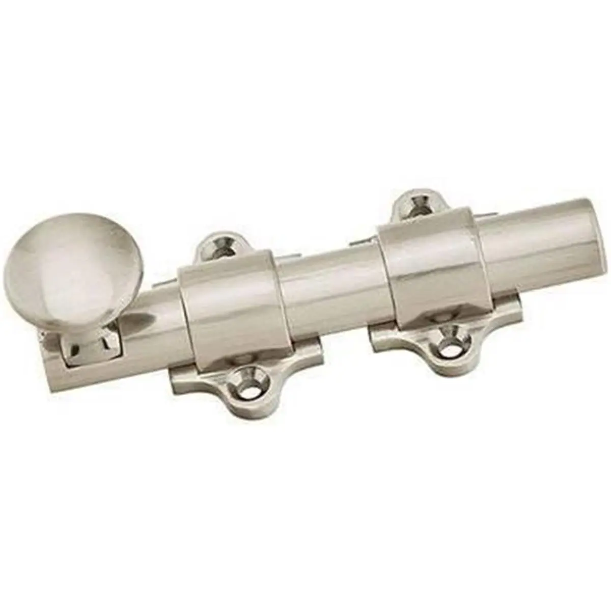 Emtek 8516US7 4 In. Solid Brass Dutch Bolt, French Antique Brass Finish with Rustic Look, Mortise Strike & All Necessary Hardware for Garden & Interiors (Door Hardware)
