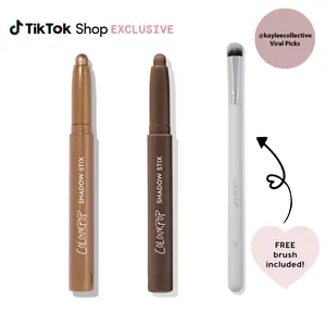 ColourPop x @kayleecollective Viral Shadow Stix Bundle – 2 Cream Eyeshadow Sticks + FREE Brush ColourPop x @kayleecollective Viral Shadow Stix Bundle – 2 Cream Eyeshadow Sticks + FREE Brush