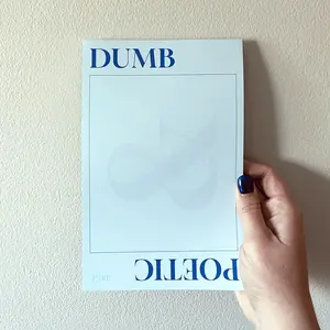 Dumb And Poetic Notepad - 50 Sheet, High Quality, Pop Culture Stationery