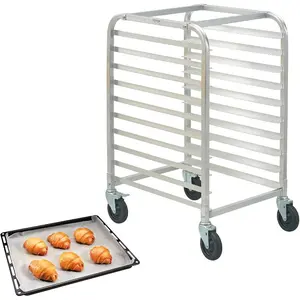 VEVOR Bun Pan Rack, 20-Tier Commercial Bakery Racks with Brake Wheels, Aluminum Racking Trolley Storage for Half Full Sheet, Speed Rack For Kitchen Home, Bread Baking Equipment, 26Lx 20.4Wx 70HVEVOR Super Brand Day
