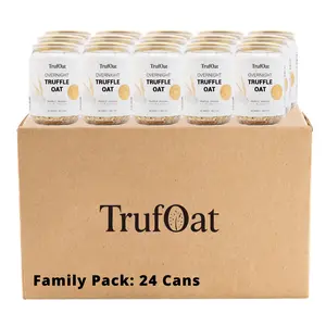 TrufOat Overnight Truffle Oats, 24 Cans, by MOSUFOOD