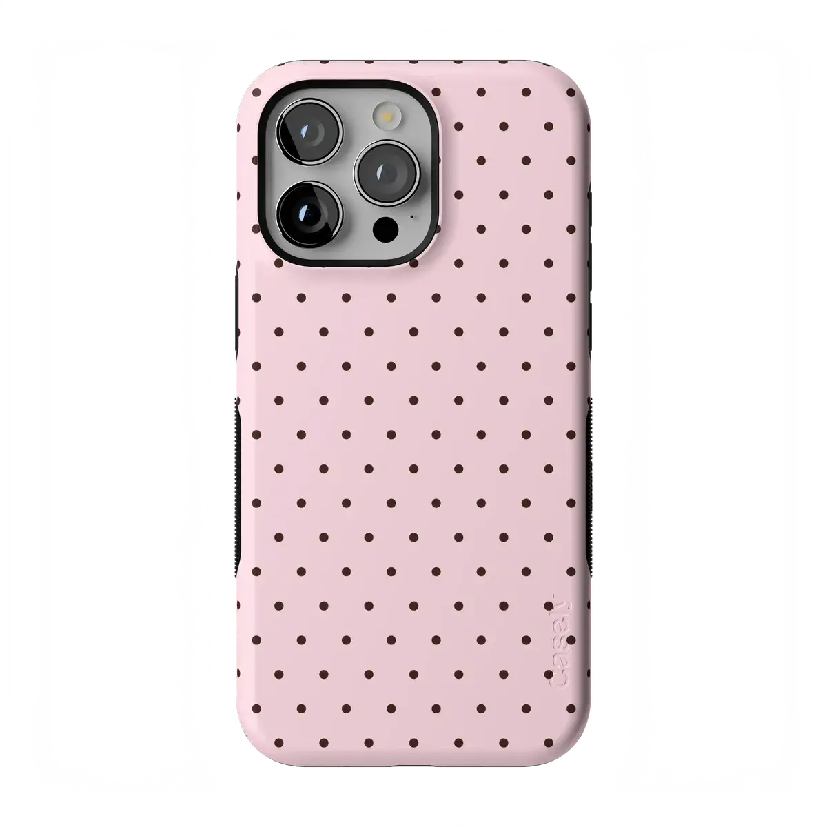 Casely iPhone 15 Pro Max Case | On the Dot | Pink Polka Dot | Bold Protective Design | Compatible with MagSafe