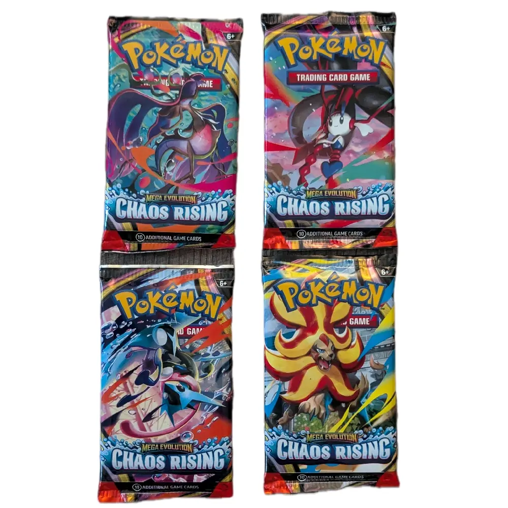 Pokemon - Mega Evolution - Chaos Rising Booster Pack - single pack only! artwork varies.