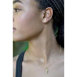 CC Sport Gold Track and Field Necklace and Earrings Gift Set