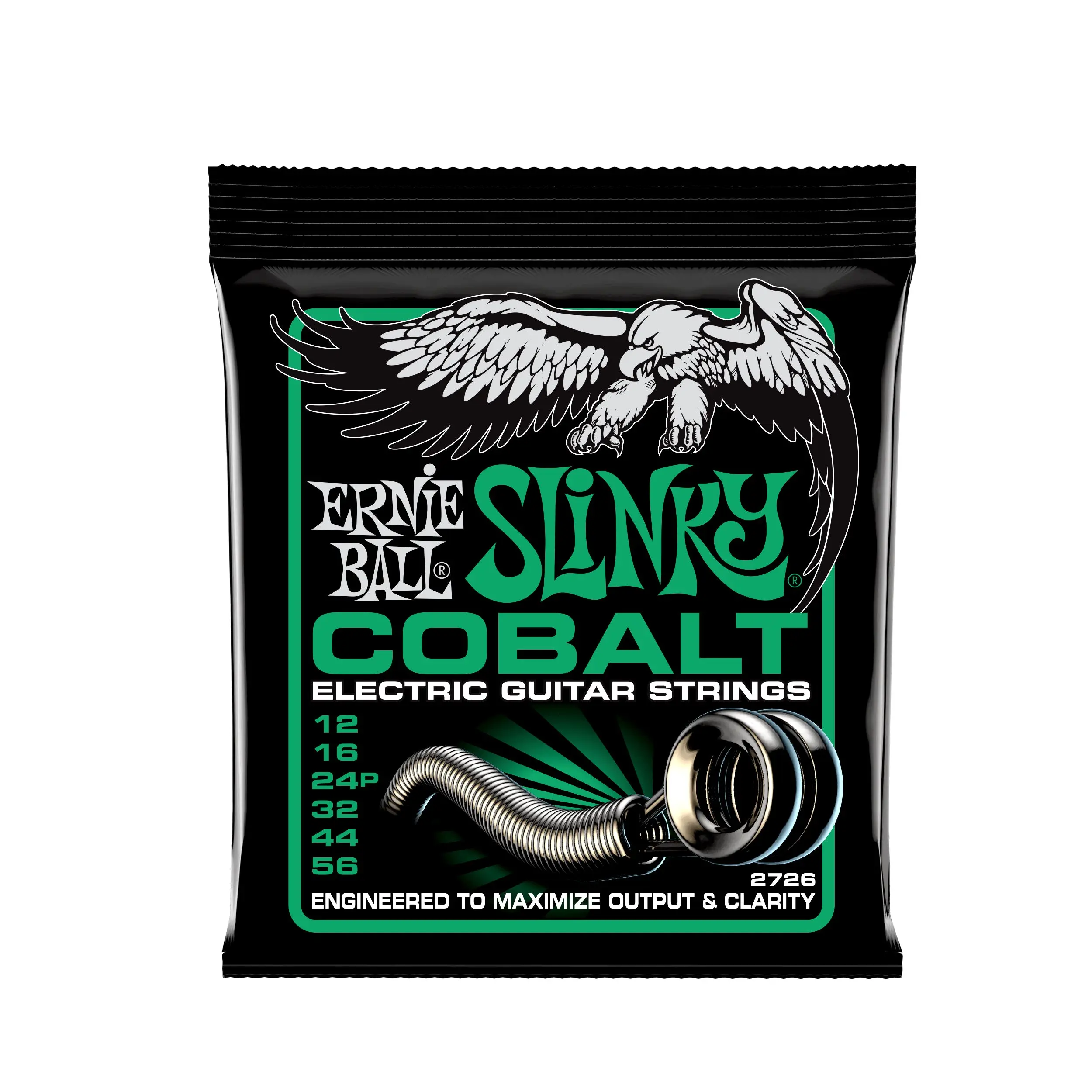Ernie Ball Not Even Slinky Cobalt Electric Guitar Strings - 12-56 Gauge