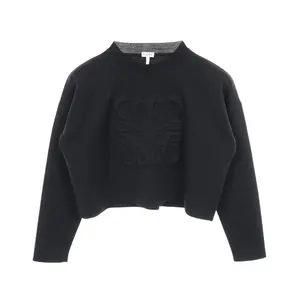 Pre-owned Loewe Wool Small Leather Goods Anagram Knit Top