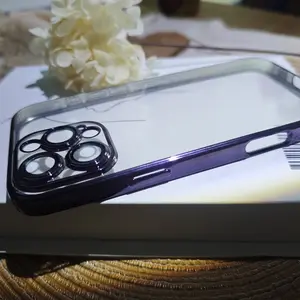 Custom DIY Electroplated TPU Phone Case with Full Lens Wrap – Glossy Mirror Edge, Scratch-Resistant Soft Shell for iPhone X to 16 Series, Pro/Pro Max, Plus Models Included | Personalized Image