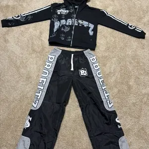 Profitz nylon pants and French terry jacket
