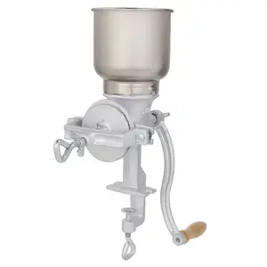 Manual Hand Crank Grain Grinder for Home Use – Adjustable Aluminum Mill for Corn, Wheat, Oats, Coffee Beans, Spices & More Durable Grinding
