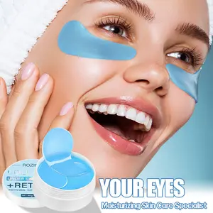 ROZINO Collagen Eye Mask with Retinol Aloe Extract 80g Large Capacity Deep Nourishing Eye Skin Smoothes Fine Lines Firms Eye Tails Long-Lasting Moisturizing Anti-Aging Care Restores Eye Youthful Vitality