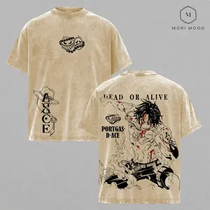 Portgas D. Ace – One Piece Fire Fist Shirt | Marineford Legend Anime Graphic Tee, Flame Power Pirate Design, Vintage Washed Unisex Streetwear For One Piece Fans & Anime Lovers