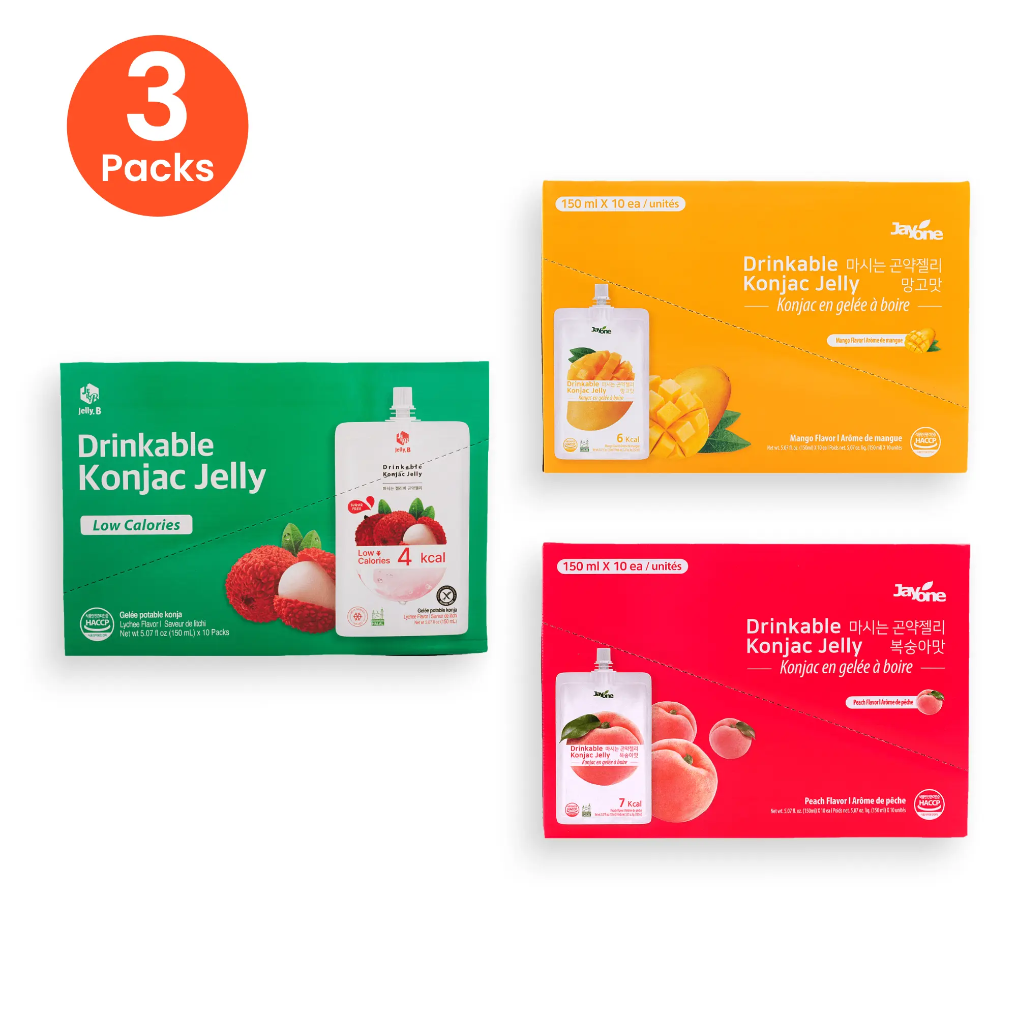 [3 Packs] Lychee+Mango+Peach – Best Value