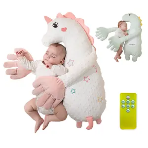 Baby Patting Soothing Pillow Palm-Soft Stuffed Toy for Toddlers, Remote Control,Animals-Shaped Sleeping Aid with Soft Touch and Calming Features, New Parent Must-Have, Halloween Gift for Your Baby