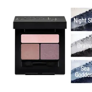 Beauty Powder Eyeshadow Trio Wet/Dry Formula Makeup Cosmetic