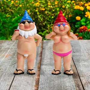 Garden Gnomes, Garden Gnomes Outdoor Funny, Gag Gifts, Gnomes Decorations for Yard, Funny Gifts for Men Women, Naughty Gnomes Outdoor Yard