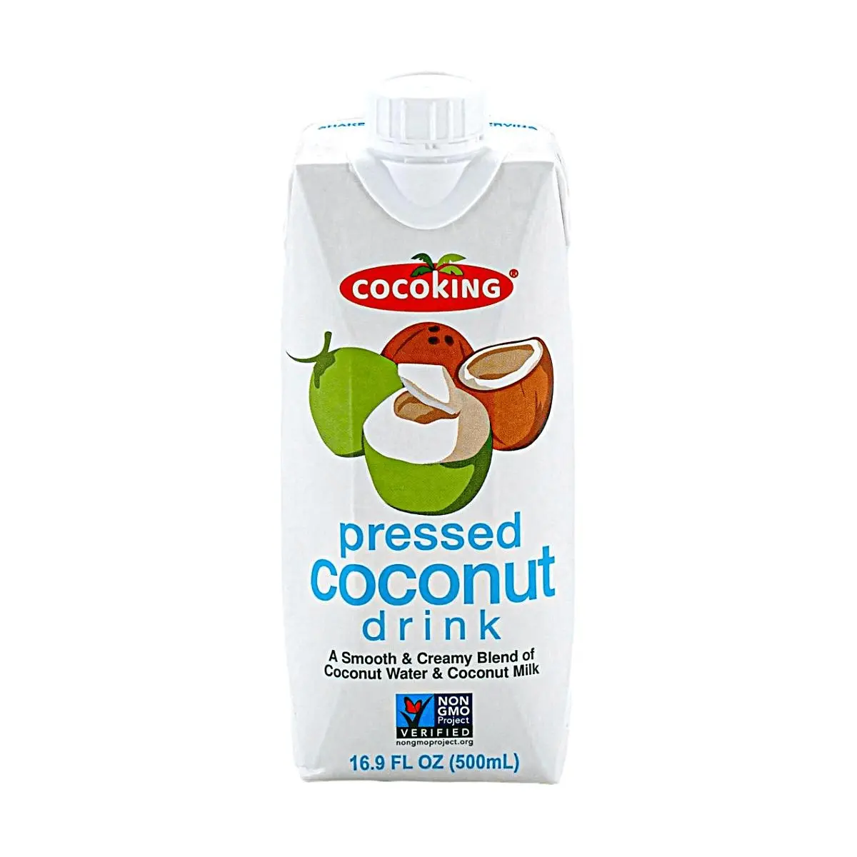 COCOKING Freshly Squeezed Vietnamese Coconut Water 500ml - Natural Sweet Coconut Flavor, Refreshing Hydration Drink